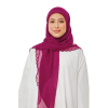 Sulam Cempaka Square in Cerise Red
